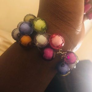 Multi colored beaded bracelet